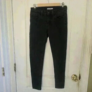 P7408 levi's 536 super skinny size 29 ash black denim jeans